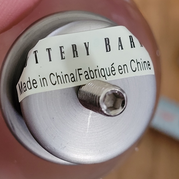 COPY 1 - Pottery Barn Glass Ball Finials Pewter Large 2.75" dia x 3.25" h - Picture 5 of 9